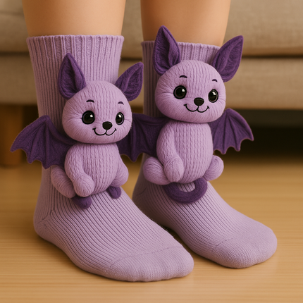 Grip Socks, Animal Fuzzy Socks – image 7