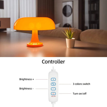 Timeless Elegance | Mushroom Table Lamp with Adjustable Lighting | Versatile Decor for Any Space 6