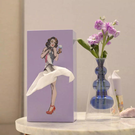 Flying Skirt Tissue Box Holder with Unique Figure Design | Whimsical Home Decor for Easy Tissue Access