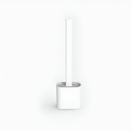 Silicone Toilet Brush with Wall Mounted Holder | Flexible Design for Easy Cleaning and Compact Storage