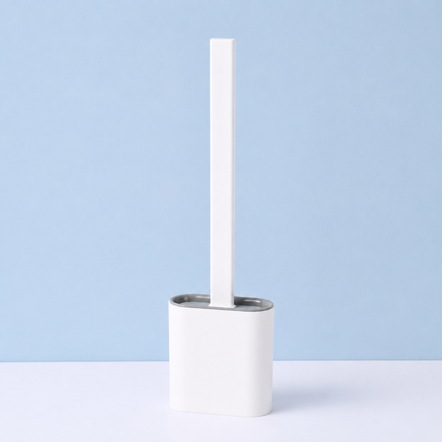Toilet Brush and Holder, Compact Toilet Bowl Brush for Bathroom Cleaning, Toilet Scrubber for Everyday Home Use_00