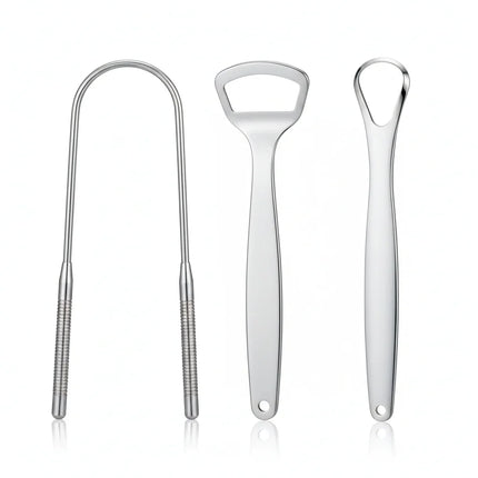 Tongue Cleaner Stainless Steel with Medical-Grade Material | Hygienic Oral Care for Fresh Breath 0