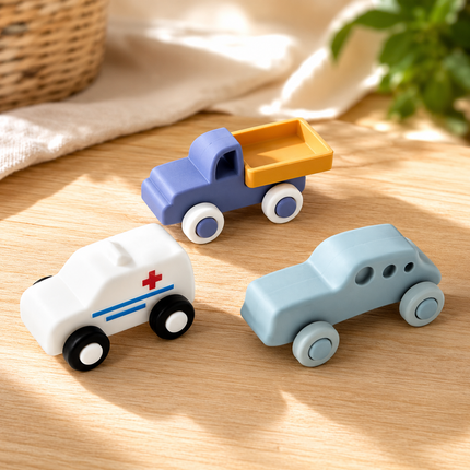 Pull Back Toy Car Set for Toddlers with Chunky Design | Engaging Indoor Racing for Motor Skill Development