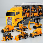 Construction Toy Trucks for Kids, Toy Dump Truck and Crane Carrier Set, Construction Vehicle Toys with Sound Effects_00