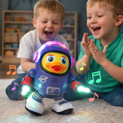 Dancing Astronaut Duck Toy with Musical Interaction | Engaging Rhythm for Imaginative Play