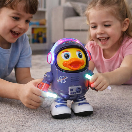 Dancing Astronaut Duck Toy with Musical Interaction | Engaging Rhythm for Imaginative Play