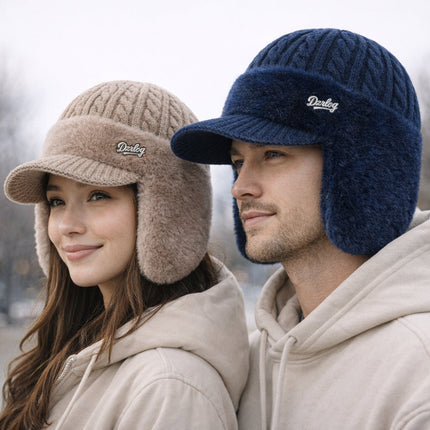 Trapper Winter Hat with Ear Flap Design | Warm Knit Cap for Cold Weather Outdoor Activities