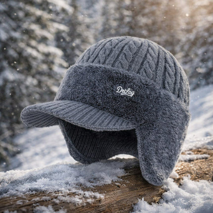 Trapper Winter Hat with Ear Flap Design | Warm Knit Cap for Cold Weather Outdoor Activities
