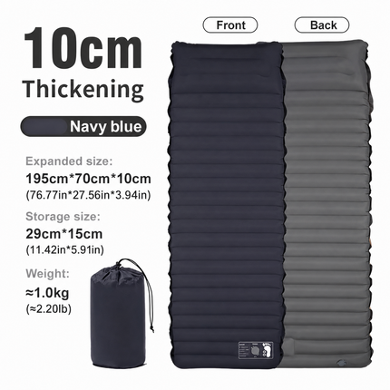 Inflatable Travel Sleeping Pad with Built-In Pump | Compact Camping Mattress for Comfortable Outdoor Rest