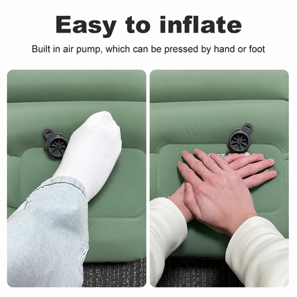 Inflatable Travel Sleeping Pad with Built-In Pump | Compact Camping Mattress for Comfortable Outdoor Rest