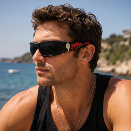 Polarized Travel Sunglasses with Wraparound Design | Clear Vision for Driving and Outdoor Activities
