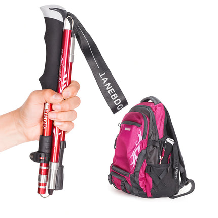 Foldable Telescopic Trekking Poles with Adjustable Height | Lightweight Support for Hiking and Outdoor Adventures