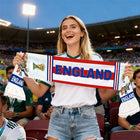 UK Flag Knit Scarf, Football Scarf and Soccer Scarf for World Cup Fans and Match Days_00