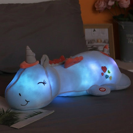 Plush Unicorn Night Light with Soothing LED Glow | Soft Stuffed Animal for Relaxed Bedtime