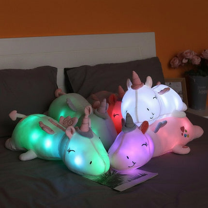 Plush Unicorn Night Light with Soothing LED Glow | Soft Stuffed Animal for Relaxed Bedtime