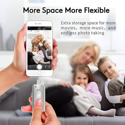 Multi Connector USB Flash Drive with Fast File Transfer | Compact Storage for Phones and Computers