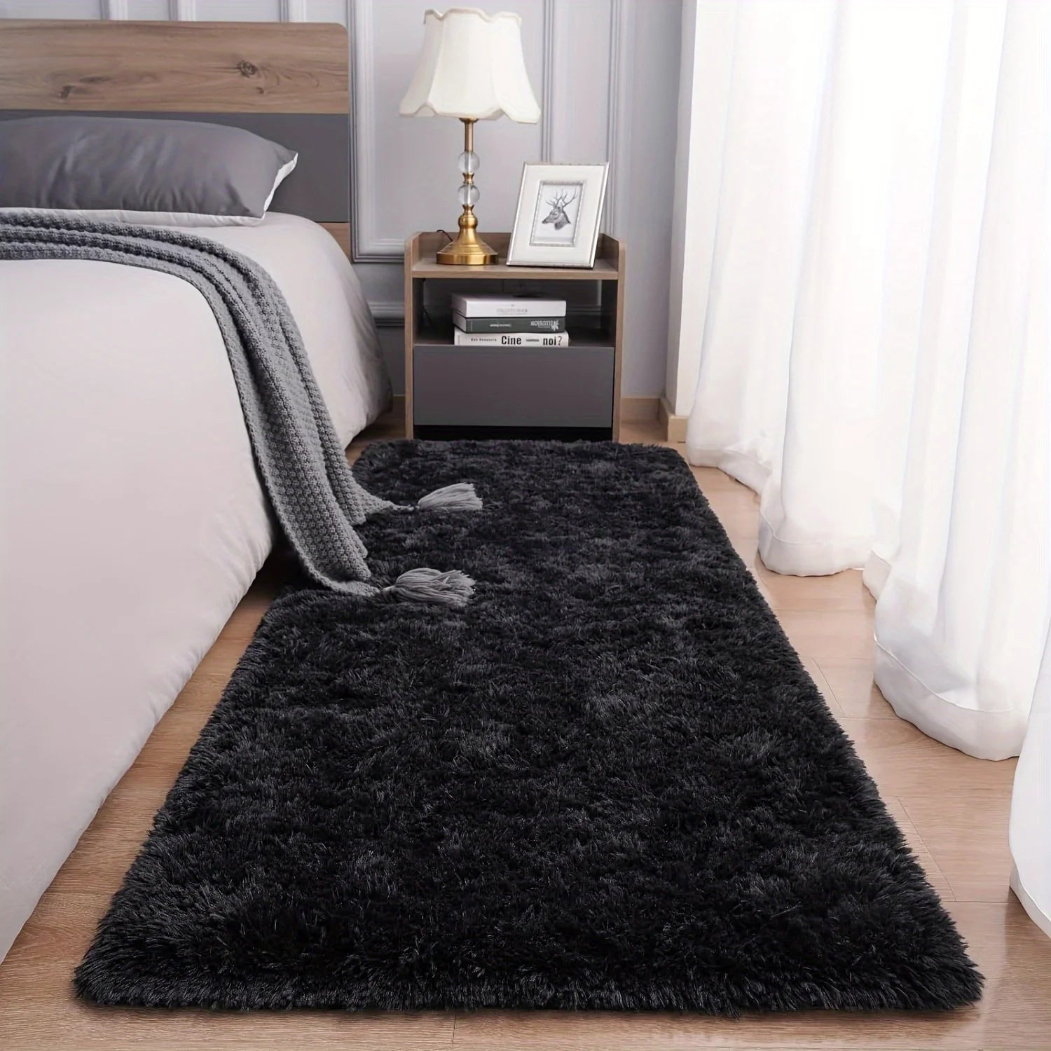 Ultra-Soft Plush Washable Rug | Machine Washable Faux Fur for Cozy Comfort 0