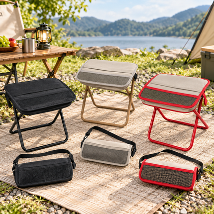 Lightweight Stool, Ultralight Folding Stool with Carry Strap, Portable Camping Stool for Outdoor Seating and Fishing_00