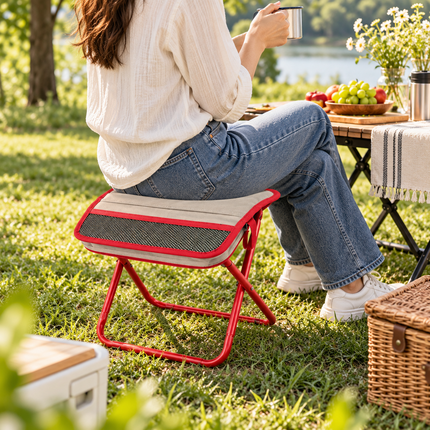 Lightweight Stool, Ultralight Folding Stool with Carry Strap, Portable Camping Stool for Outdoor Seating and Fishing_04