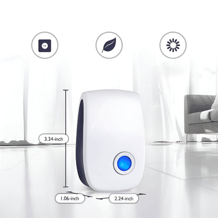 Ultrasonic Pest Repeller Indoor Set with Eco-Friendly Design | Effective Pest Control for Homes and Apartments