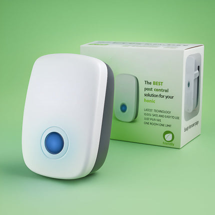 Ultrasonic Pest Repeller Indoor Set with Eco-Friendly Design | Effective Pest Control for Homes and Apartments