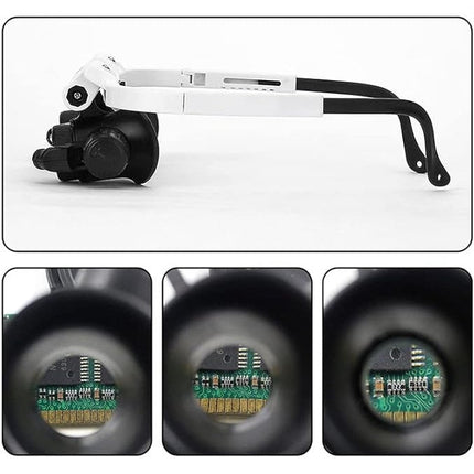 LED Magnifying Glasses with Adjustable Brightness | Lightweight Design for Clear Viewing