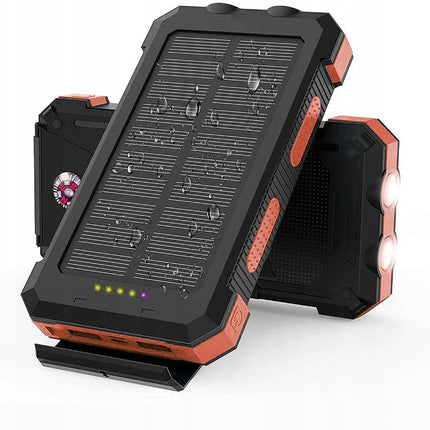 High-Capacity Solar Power Bank with Dual USB Ports | Portable Charger for Outdoor Adventures