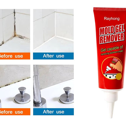 Mold Remover Gel for Tile Grout, Thick Cleaning Gel for Washing Machine Seals and Fridge Gaskets