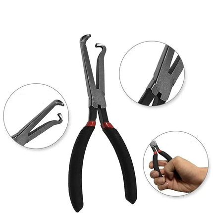 Electrical Disconnect Pliers for Cars, Slim Automotive Connector Removal Tool for Tight Engine Bay Spaces