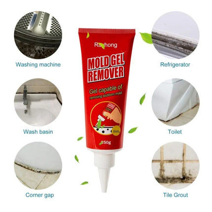 Mold Remover Gel for Tile Grout, Thick Cleaning Gel for Washing Machine Seals and Fridge Gaskets