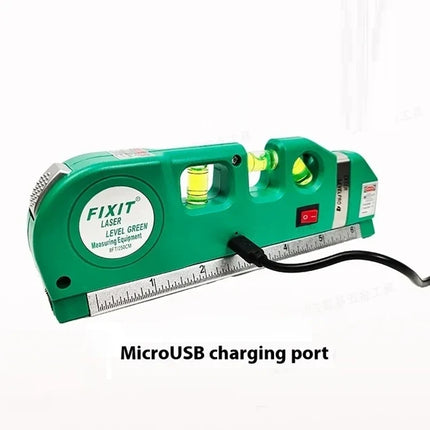 3 in 1 Laser Level Tool with Tape Measure and Spirit Level, Distance and Angle Measuring Device for DIY Home Projects