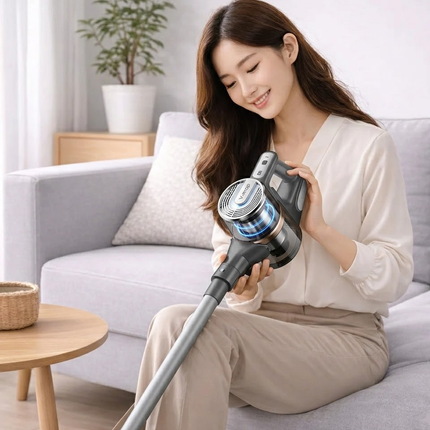 Cordless Stick Vacuum Cleaner with 15000 Pa Suction | Lightweight Multi-Surface Cleaning for Home and Carpets