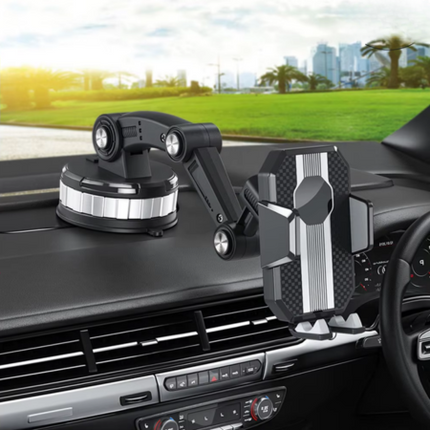 Car Phone Holder Suction Cup for Dashboard and Windshield, Car Phone Mount 360 Rotation One Touch, Phone Holder for Car
