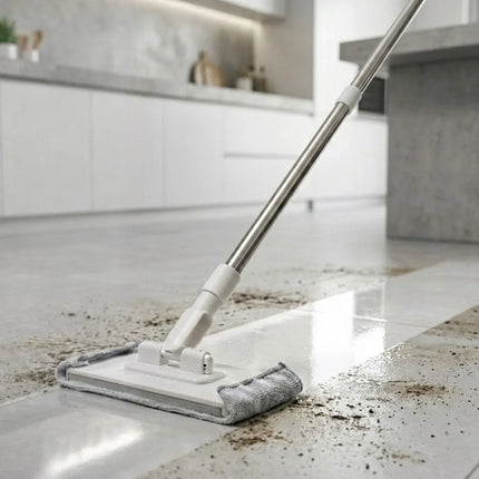 Cloth Mop with Adjustable Clamp & Ergonomic Grip | Versatile Cleaning Tool for Effortless Home Maintenance