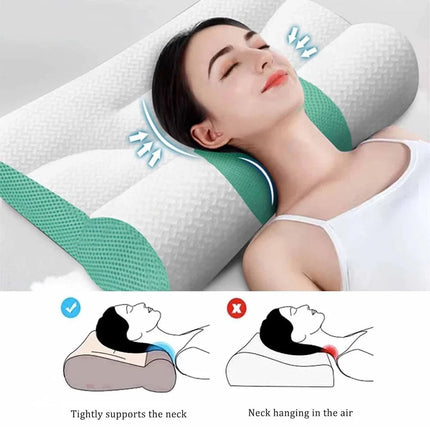 Cervical Orthopedic Pillow with Memory Foam & Ergonomic Design | Ideal Support for Neck Pain Relief