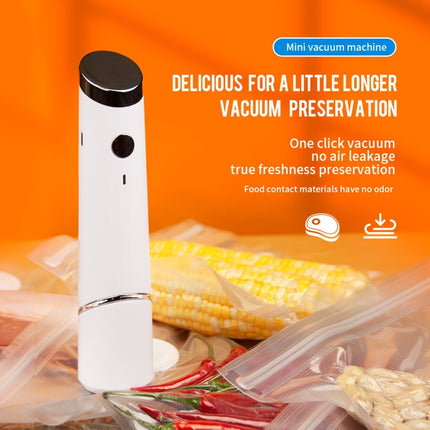 Portable Vacuum Sealer with USB Rechargeable Design | Compact Food Storage Solution for Freshness and Meal Prep