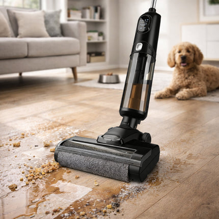 Cordless Wet Dry Vacuum Cleaner with Self-Cleaning Function | 3-in-1 Hard Floor Cleaning for Pet Hair and Spills