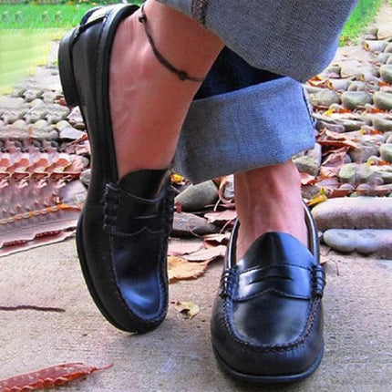 Penny Loafers for Men, Mens Loafers Leather Slip On with Padded Insole
