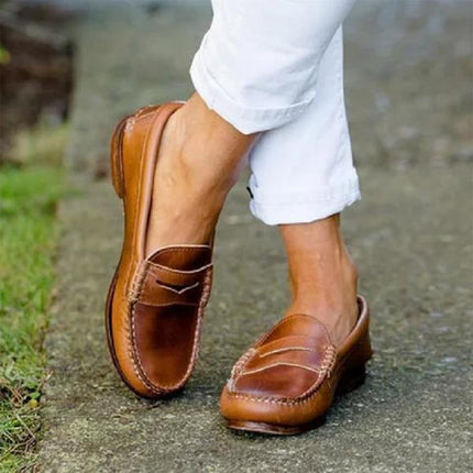 Penny Loafers for Men, Mens Loafers Leather Slip On with Padded Insole, Classic Mens Dress Shoes for Work and Leisure