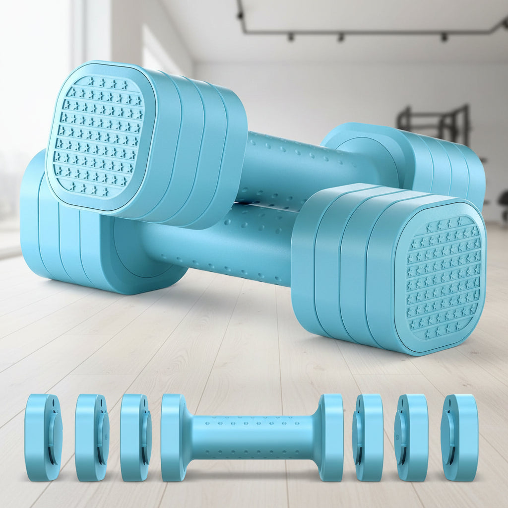 Versatile Adjustable Dumbbells Set with Soft Grip Handles | Compact Hand Weights for Home Workouts 1