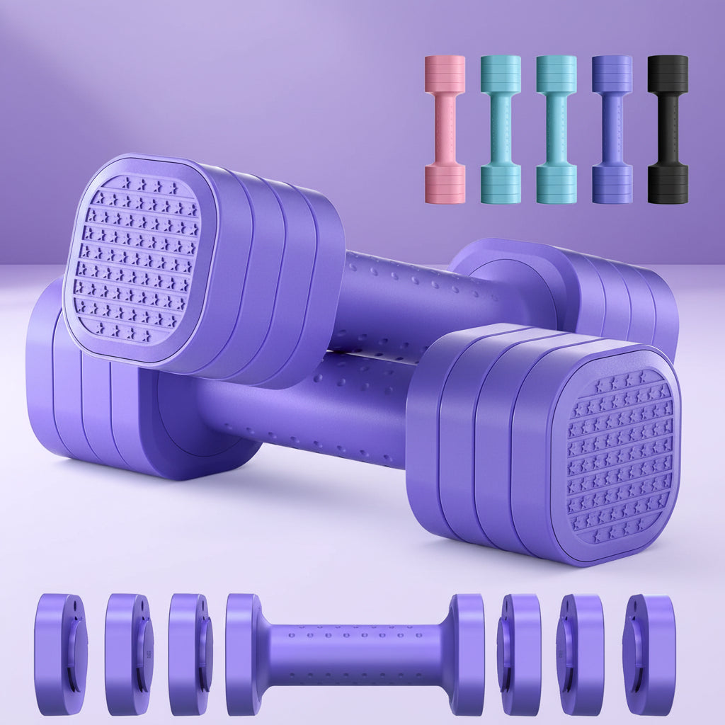 Versatile Adjustable Dumbbells Set with Soft Grip Handles | Compact Hand Weights for Home Workouts 3