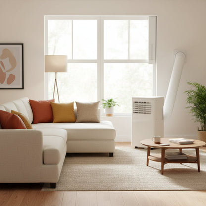 Versatile Portable Air Conditioner | 8000 BTU Cooling & Dehumidifying Fan for Year-Round Comfort 0