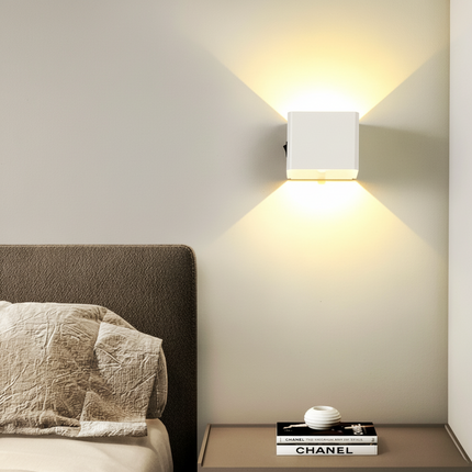LED Wall Light with Motion Sensor for Easy Home Lighting | Rechargeable Cube Lamp for Cozy Atmosphere