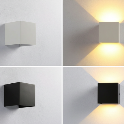 LED Wall Light with Motion Sensor for Easy Home Lighting | Rechargeable Cube Lamp for Cozy Atmosphere