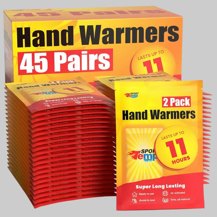 Disposable Hand Warmers for Long-Lasting Heat | Up to 11 Hours of Reliable Warmth for Outdoor Activities
