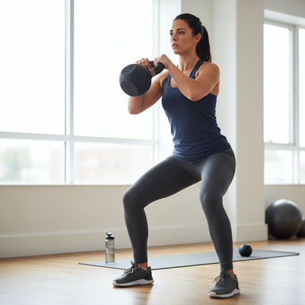 Cast Iron Kettlebell for Full Body Strength Training | Durable Design for Home Gym Workouts