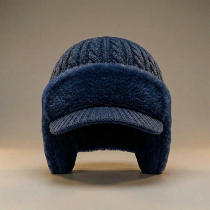 Winter Trapper Hat with Ear Flap Design | Knit Cap for Cold Weather Protection and Comfort