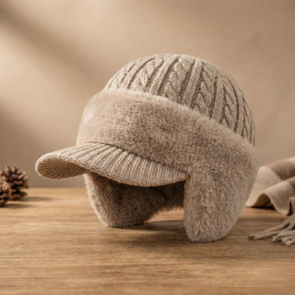 Winter Trapper Hat with Ear Flap Coverage | Lightweight Knit Cap for Cold Weather Protection