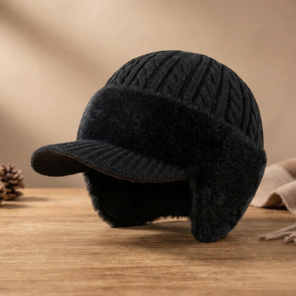 Winter Trapper Hat with Ear Flap Coverage | Lightweight Knit Cap for Cold Weather Protection
