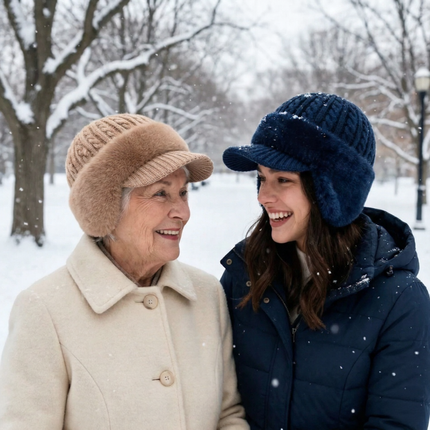 Winter Trapper Hat with Ear Flap Coverage | Lightweight Knit Cap for Cold Weather Protection